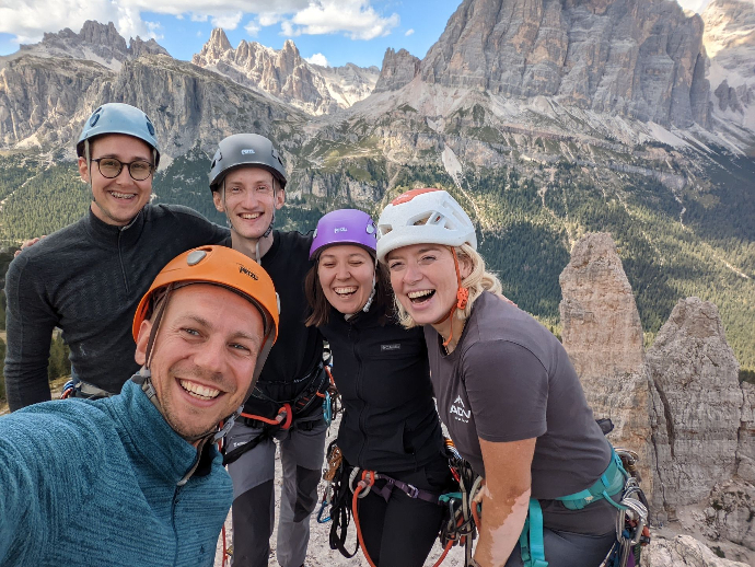Vilmos grupė Dolomitai Cinque Torri