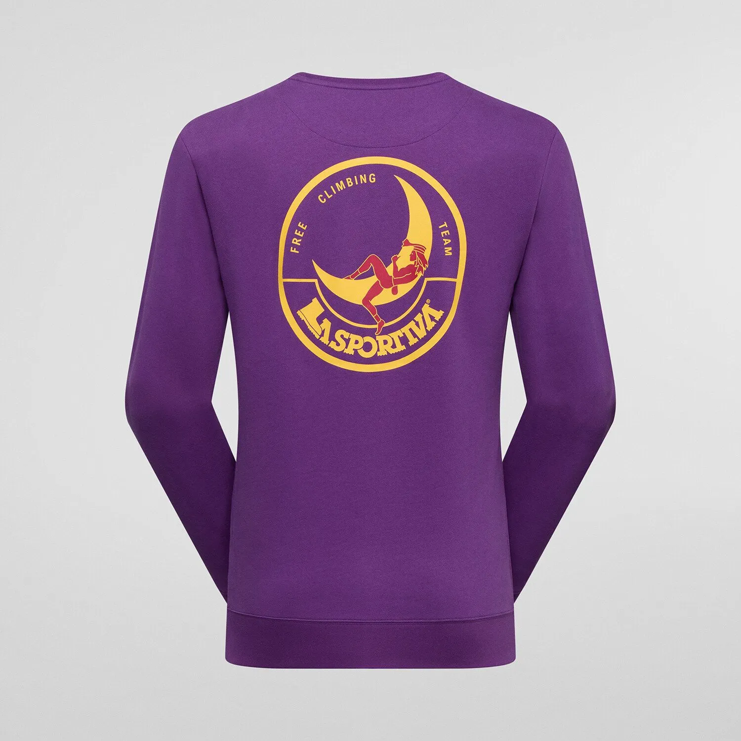 [ZACW034U07Y08XL] LaSportiva Climbing on The Moon Sweatshirt Men (XL, Viola/Giallo)