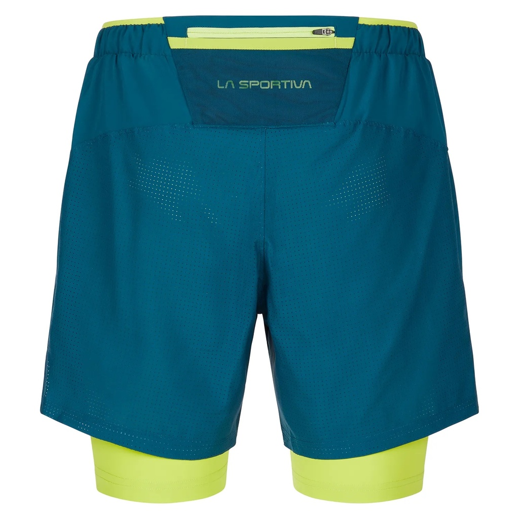 LaSportiva Trail Bite Short Men Storm Blue/Lime Punch