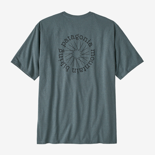 Patagonia Spoke Stencil Responsibili-Tee Men Noveau Green