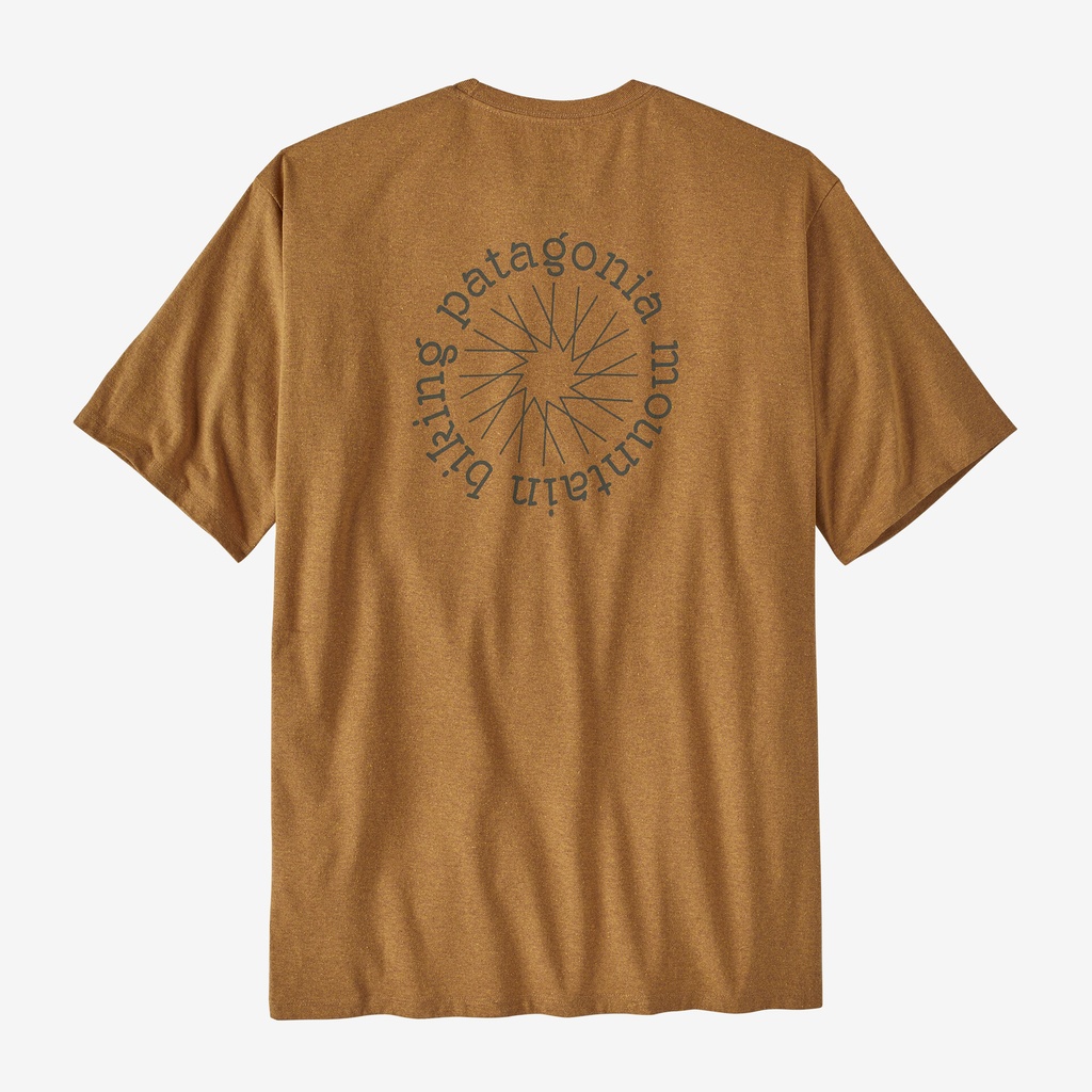 Patagonia Spoke Stencil Responsibili-Tee Men Golden Caramel