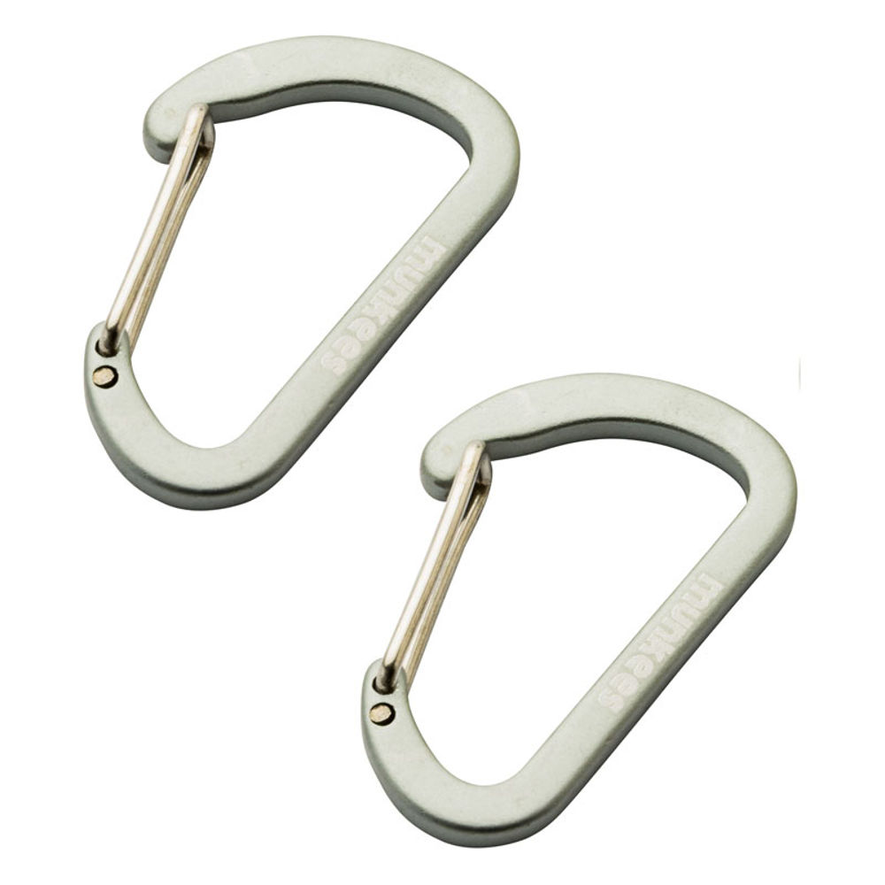 Munkees Flat Wiregate Carabiner 4 mm x 40 mm. 2 pcs/pack