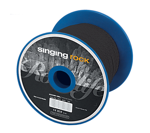 Singing Rock ACCESSORY CORD 5 mm, Black