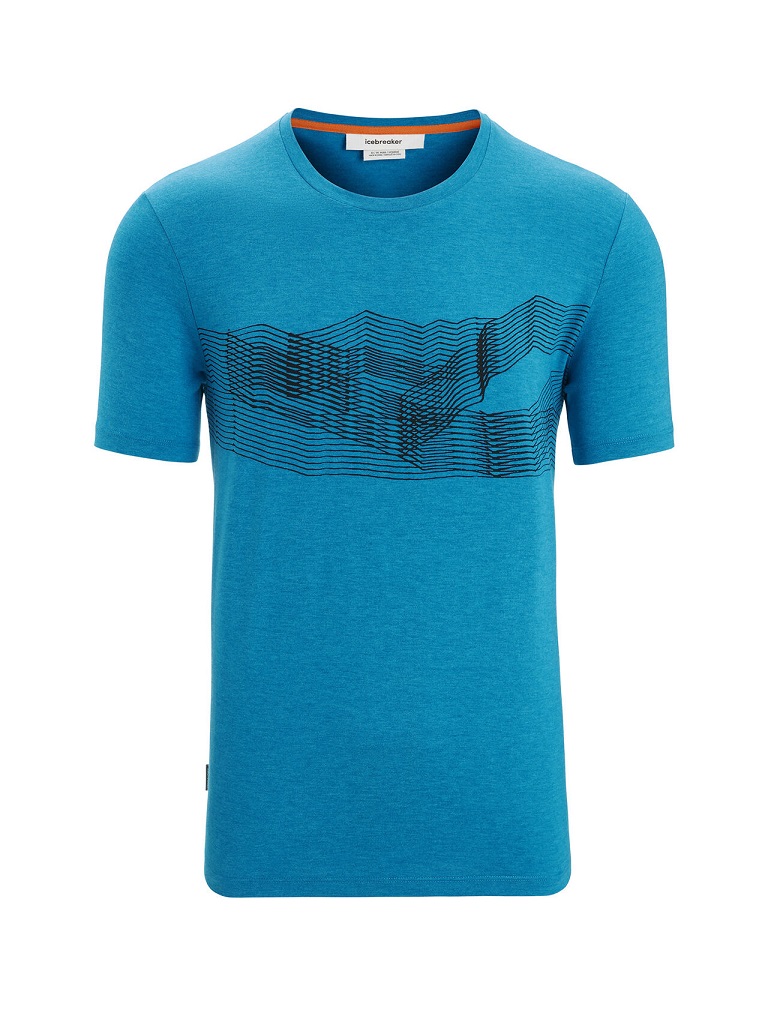 Icebreaker Mens Central Classic SS Tee St Anton