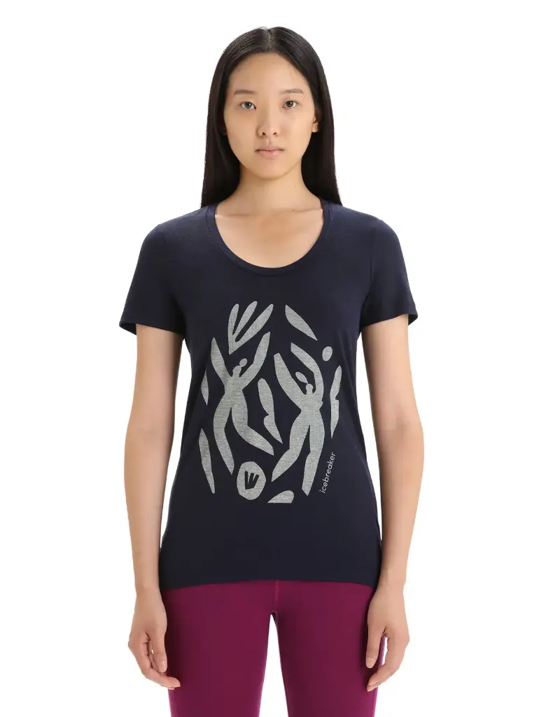 Icebreaker Wmns Tech Lite II SS Scoop Tee Nature Celebration