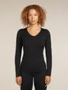 Icebreaker Wmns Oasis LS V Neck 200