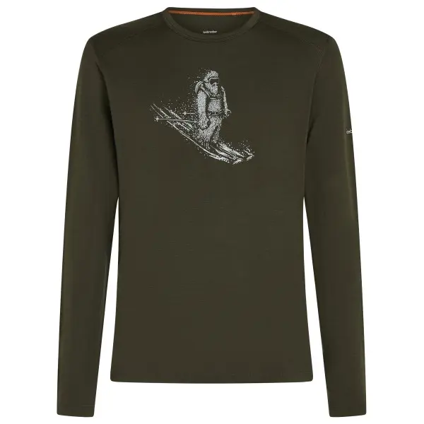 Icebreaker Mens 200 Oasis LS Crewe Skiing Yeti