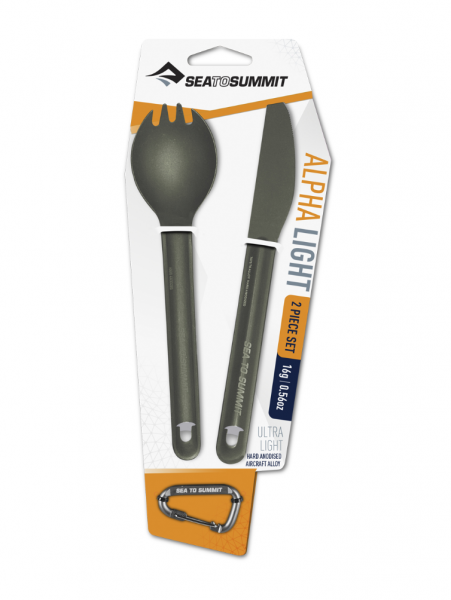 Sea To Summit Alpha Light Cutlery Set 2 pc. (knife, spork)