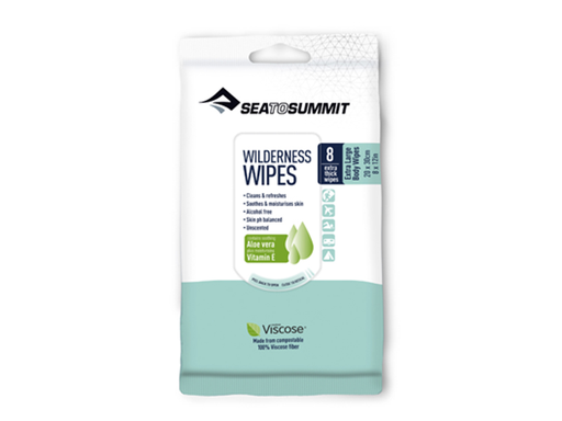 [AWWXL] Sea To Summit Wilderness Wipes Extra Large - 8 Pack