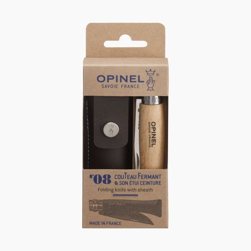 [001089] Opinel Stainless Steel N°8 + CASE