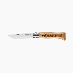 [OPN000041] Opinel Stainless Steel N°8 Animalia, Stag