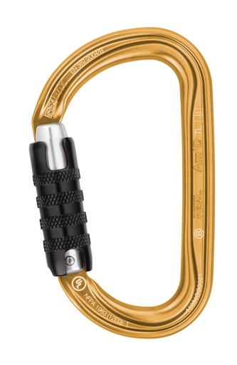 [M34A TLY] Petzl Am'D TRIACT-LOCK, Gold