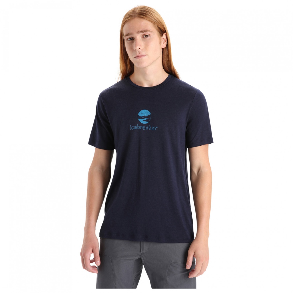 Icebreaker Mens Tech Lite II SS Tee Icebreaker Essential Logo