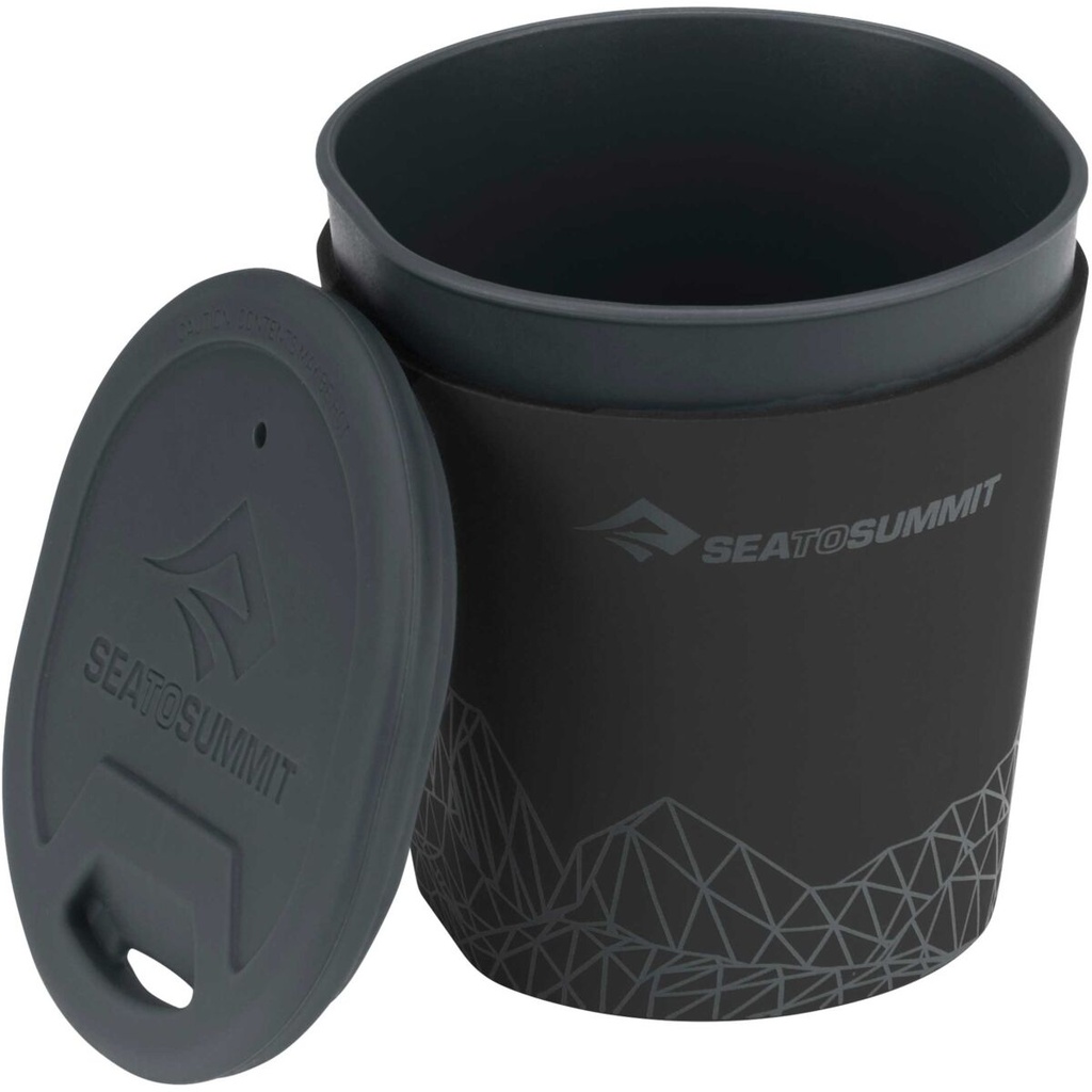 Sea To Summit DeltaLight Camp Set 2.2 (2 Mugs, 2 Bowls, 2 Cutlery Sets), Pacific Blue/Grey