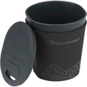 Sea To Summit DeltaLight Camp Set 2.2 (2 Mugs, 2 Bowls, 2 Cutlery Sets), Pacific Blue/Grey