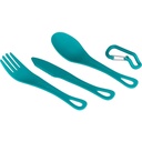 Sea To Summit DeltaLight Camp Set 2.2 (2 Mugs, 2 Bowls, 2 Cutlery Sets), Pacific Blue/Grey