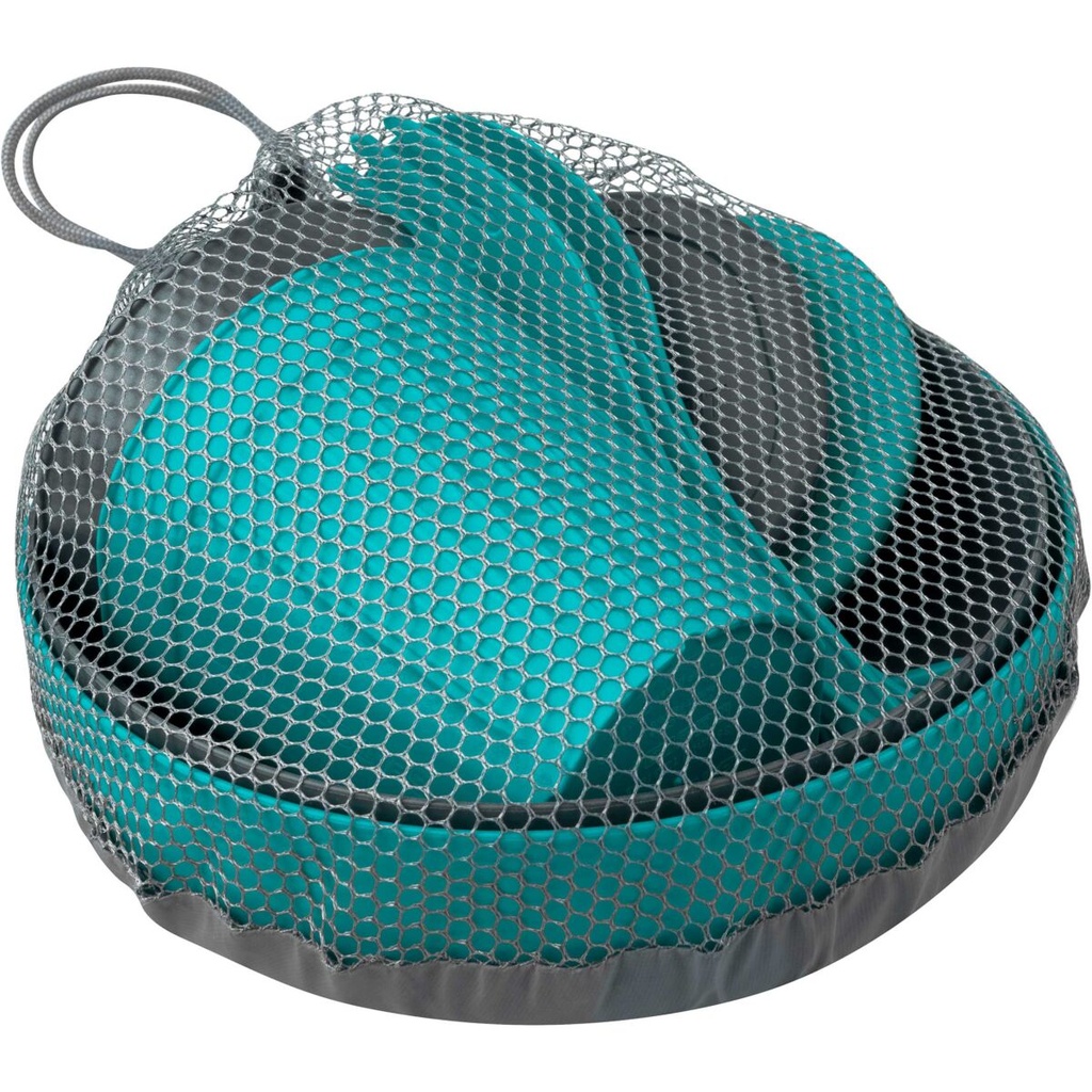 Sea To Summit DeltaLight Camp Set 2.2 (2 Mugs, 2 Bowls, 2 Cutlery Sets), Pacific Blue/Grey