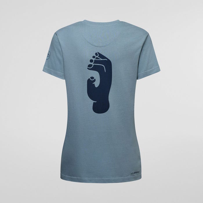 [ZACT243B53B46S] LaSportiva Crimp T-shirt Women (S, Limestone/Night Sky)