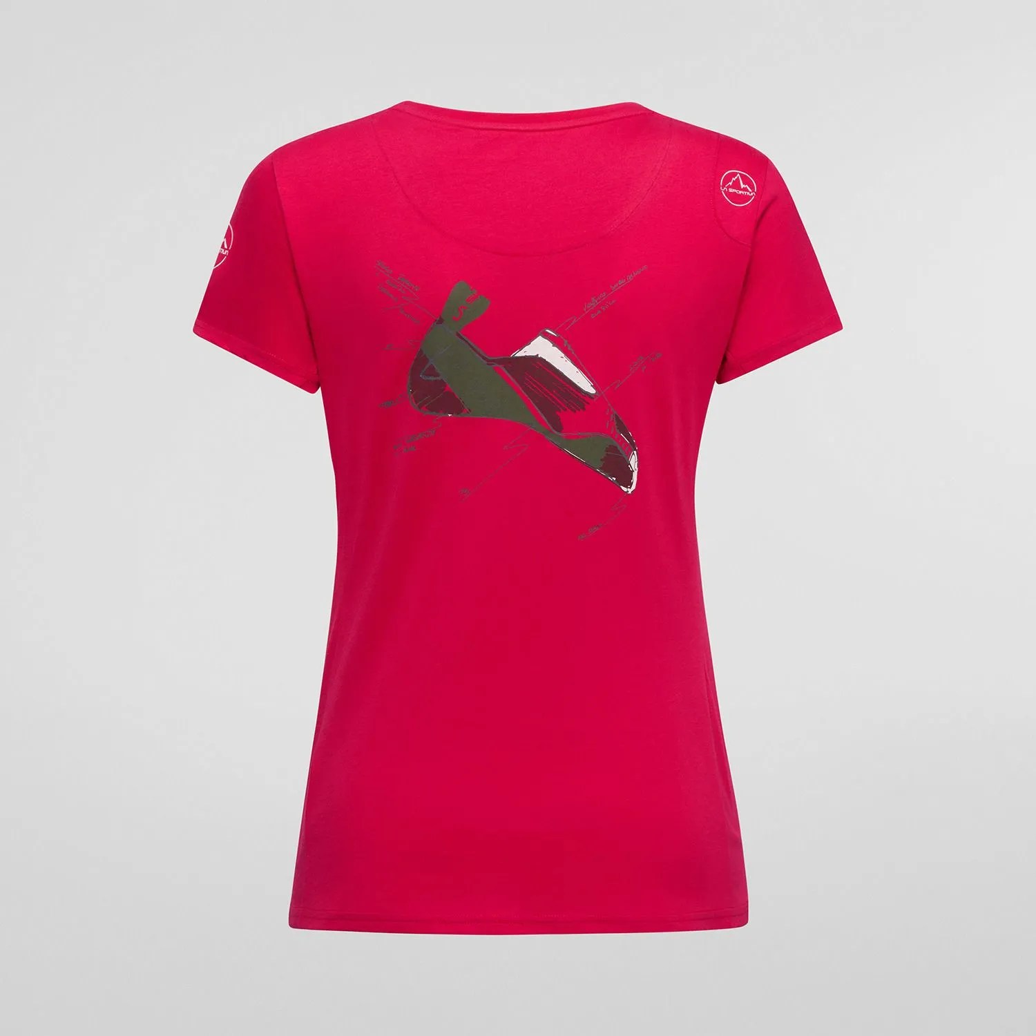 [ZACT174P19W04L] LaSportiva Mantra T-Shirt Women (L, Azalea/Chalk)