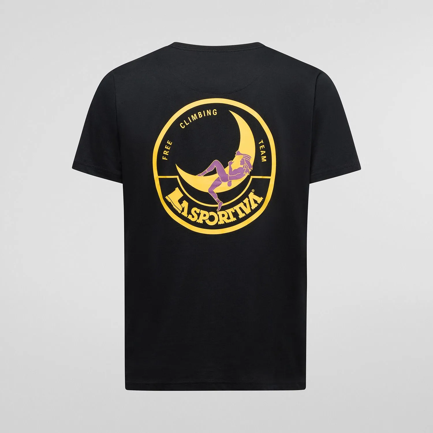 [ZACT157K04Y082XL] LaSportiva Climbing on The Moon T-Shirt Men (2XL, Nero/Giallo)