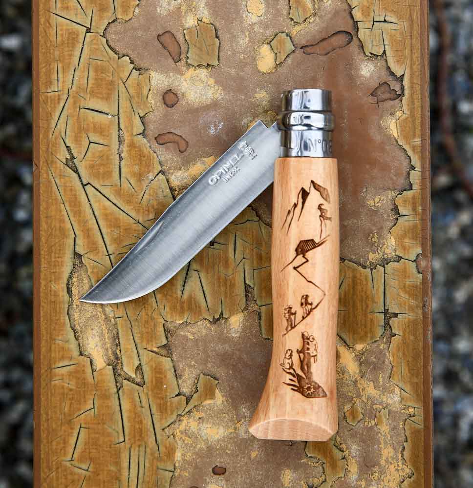 Opinel Stainless Steel N°8 Engraved