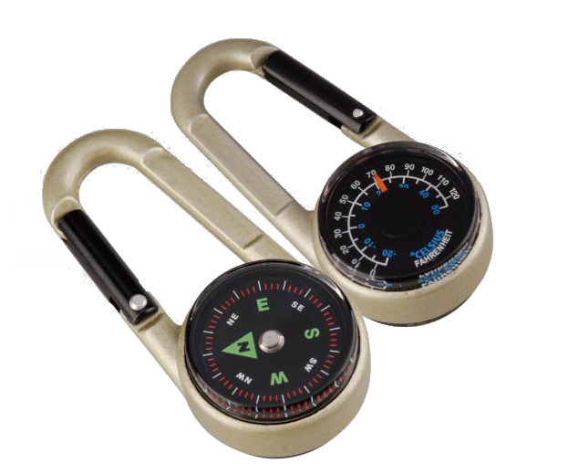 Munkees Carabiner Compass with Thermometer