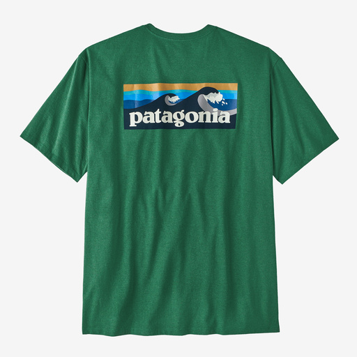 Patagonia Boardshort Logo Pocket Responsibili-Tee Men Gather Green