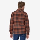 Patagonia M's Insulated Organic Cotton MW Fjord Flannel Shirt Ice Caps: Burl Red
