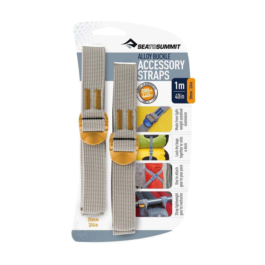 Sea To Summit Accessory Straps with Alloy Buckle, 20mm