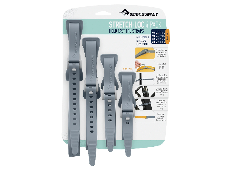 Sea To Summit Stretch-Loc Set. All Sizes 20mm 4 Pack