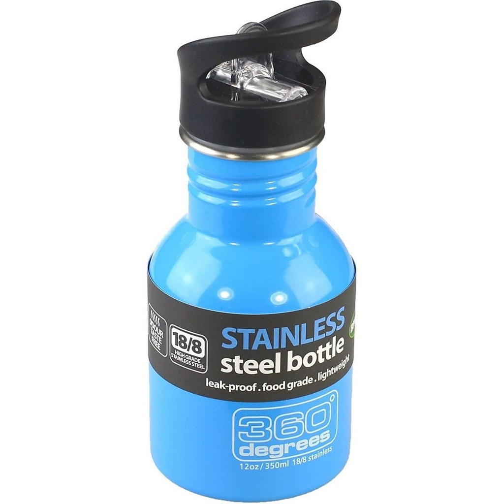 360 degrees Stainless Drink Kids Bottle 350 ML with Kids Flip Cap