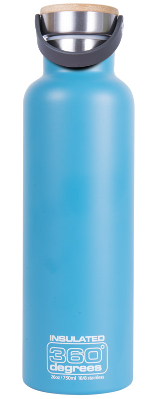 360 degrees Stainless Drink Bottle 750 ML with Bamboo Cap