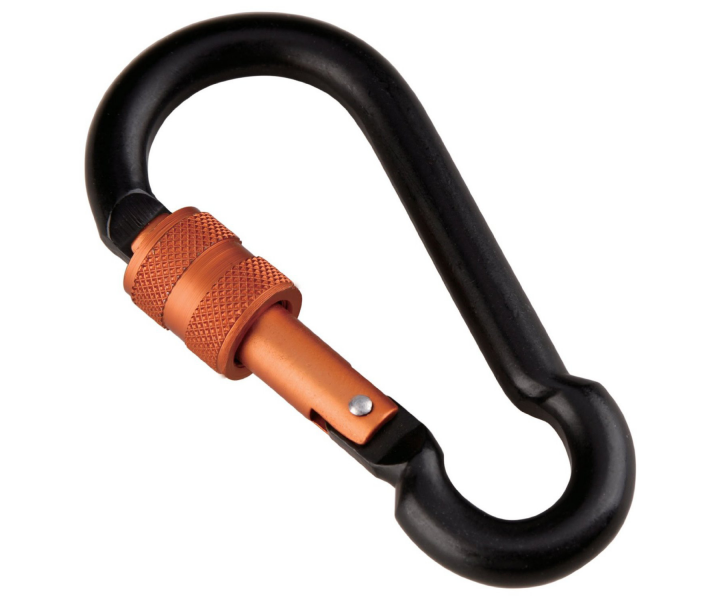 Munkees Pear Carabiner with Screw Lock. 8 mm x 80 mm