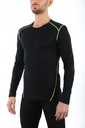 MICO IN 3700 Man Round Neck LS Shirt Dualtech Merino