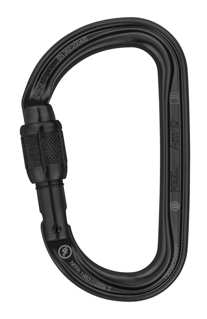 Petzl Am'D SCREW-LOCK, Black
