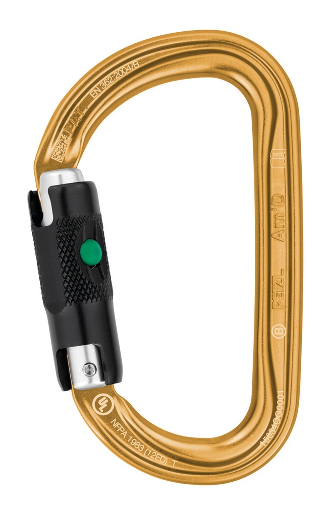 Petzl Am'D BALL-LOCK, Gold