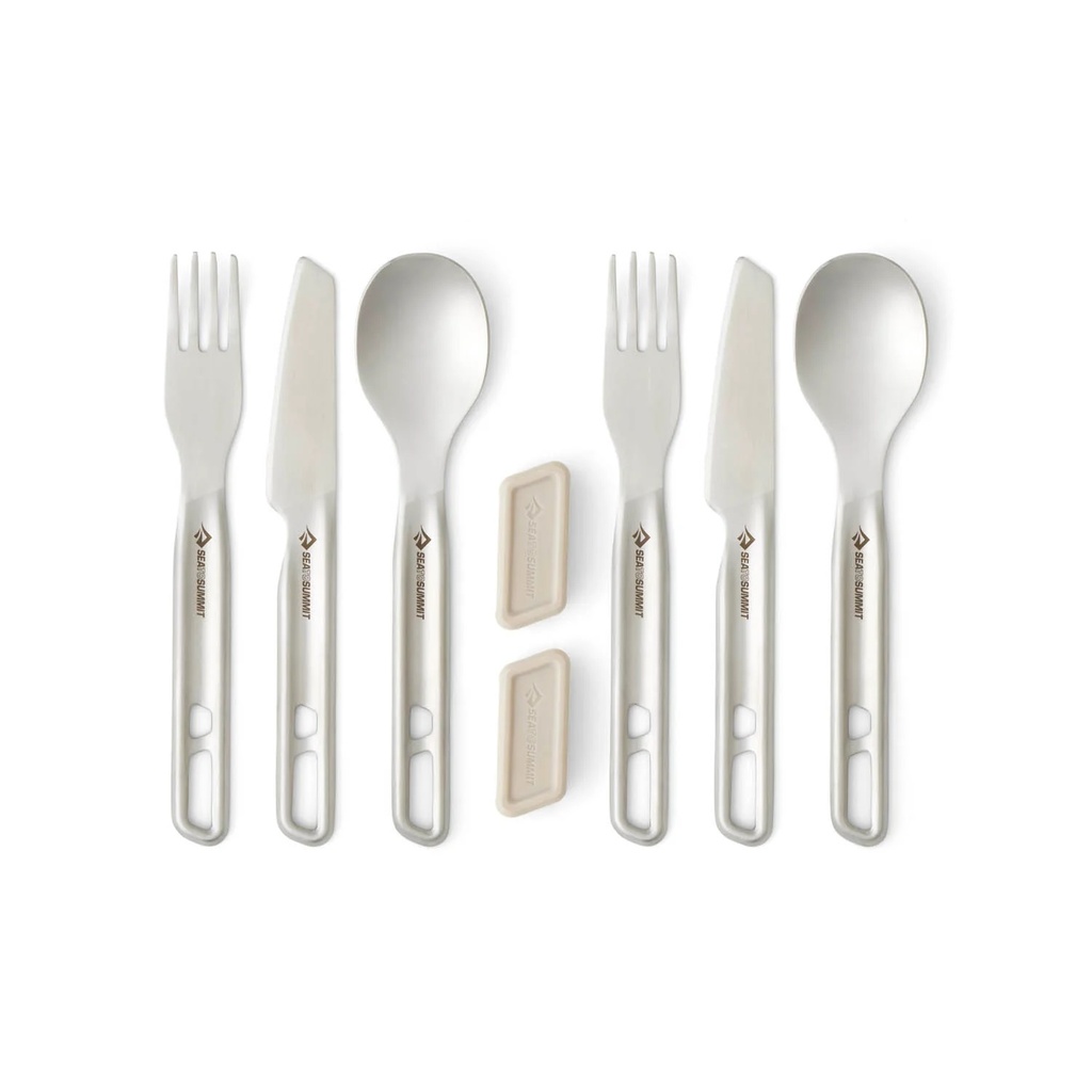 Sea To Summit Detour Stainless Steel Cutlery Set - [2P] [6 Piece]