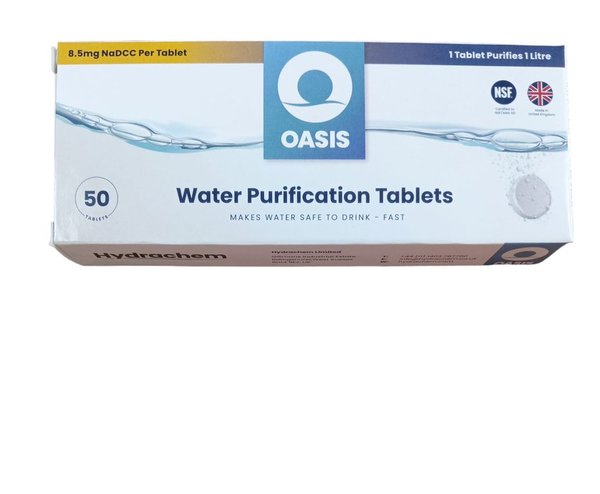 Oasis vandens dezinfekavimo tabletės