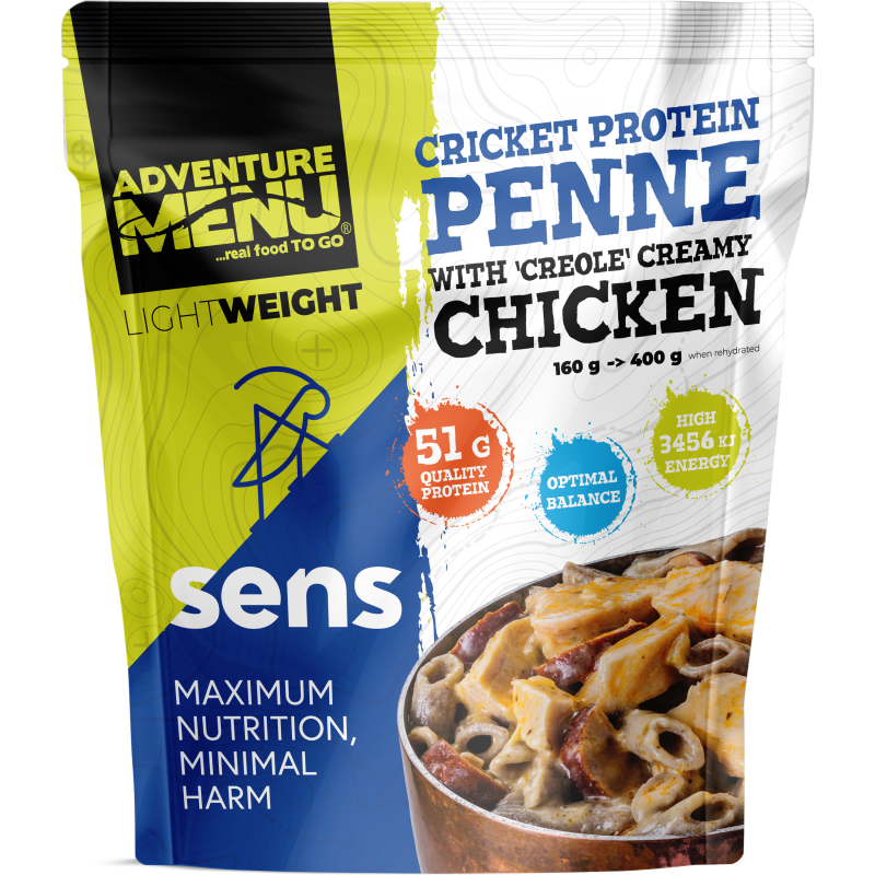 Maistas  Adventure Menu Cricket Protein Penne  with Creole Creamy  Chicken