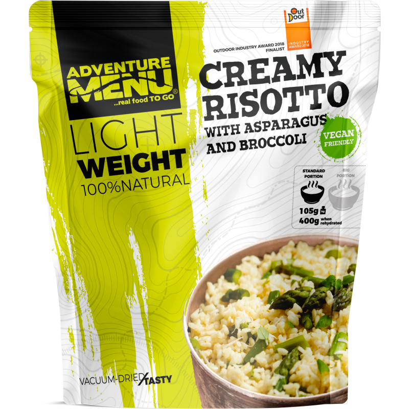 Maistas  Adventure Menu Creamy Risotto with  Asparagus and  Broccoli