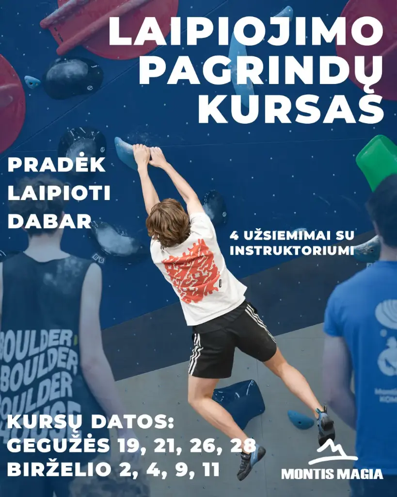 Laipiojimo pagrindų kursas I dalis, 4 užsiėmimai su treneriu 