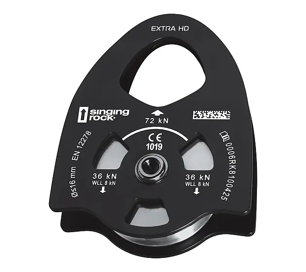 Singing Rock Pulley EXTRA HD, black