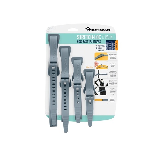 Sea To Summit Stretch-Loc Set. All Sizes 20mm 4 Pack