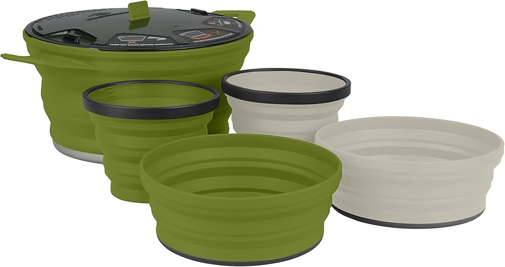 Sea To Summit X-Set: 31 5pc (X-Pot 2.8L, 2 X-Bowls, 2 X-Mugs)