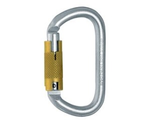 [K4241ZO07] Singing Rock Oval carabiner Steel Triple Lock