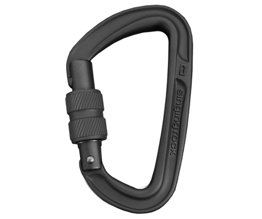 [K0112BB00] Singing Rock D carabiner COLT Screw, Black