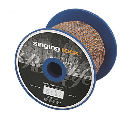[L0051OG10] Singing Rock ACCESSORY CORD 5 mm, Orange