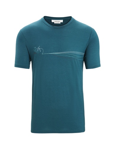 Icebreaker Mens Tech Lite II SS Tee Cadence Paths