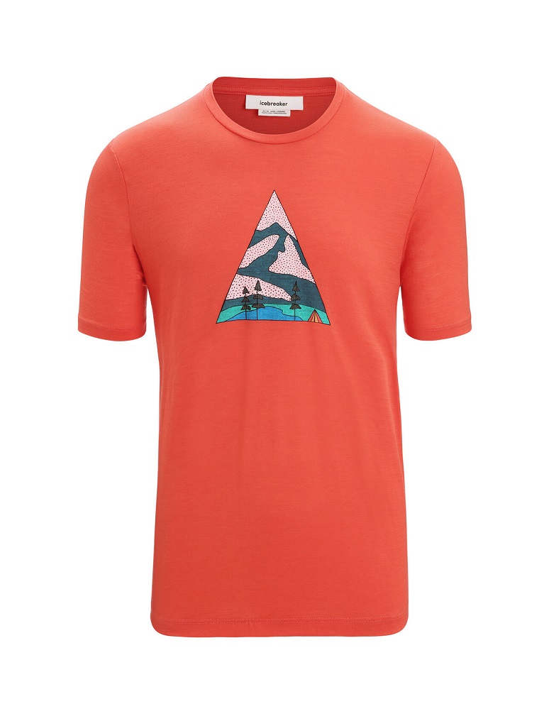 Icebreaker Mens Tech Lite II SS Tee Camping Grounds