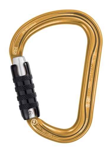 [M36A TLY] Petzl WILLIAM TRIACT-LOCK, Gold